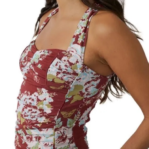 Free People Ginger Snap Crossback Top Size M - Picture 2 of 7